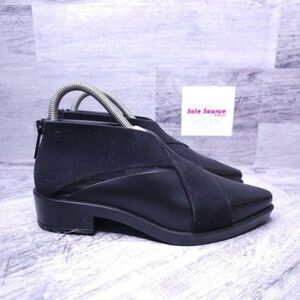 Melissa Flocked X Rubber Ankle Boot Black Women's sz 6